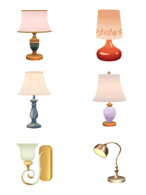 燈具臺燈卡通設計模板 創意無限，免費獲取PSD格式2000像素資源